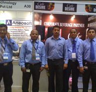 Cafe Desire vending machine sponsers AP IT summit - Hyderabad